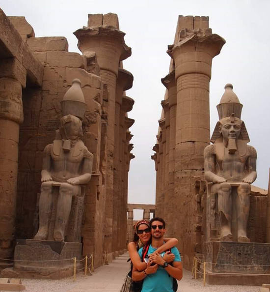 Miriam y Jaime en su viaje por Egipto