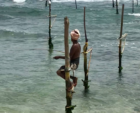 Viaje a Sri Lanka de Malena y Víctor, pesca tradicional.